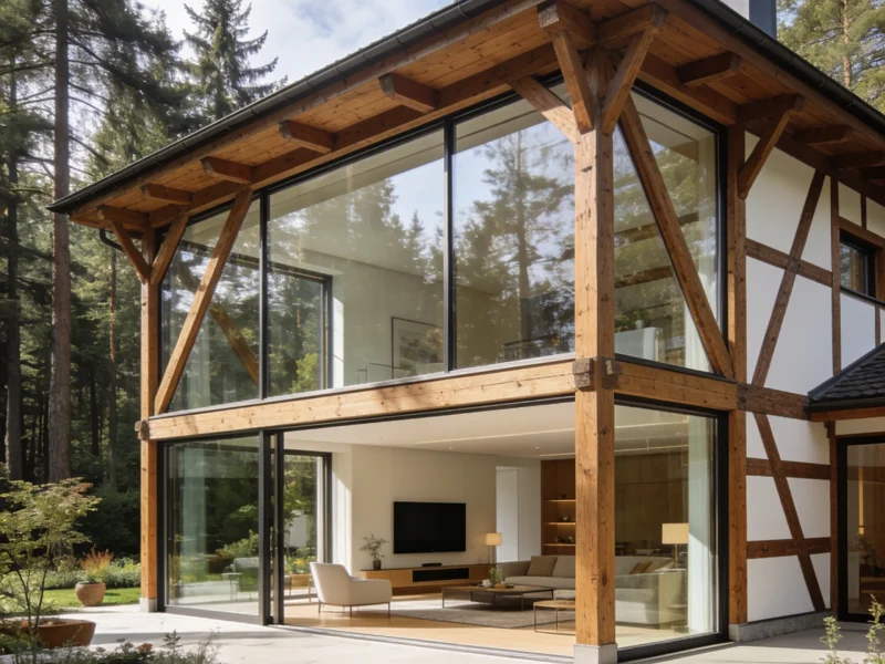 Фото: Фахверк для постоянного проживания