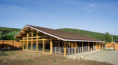 Большой фахверк дом на Камчатке