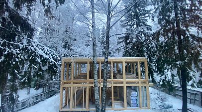 Собрали каркас дома 265м2 Московской обл.