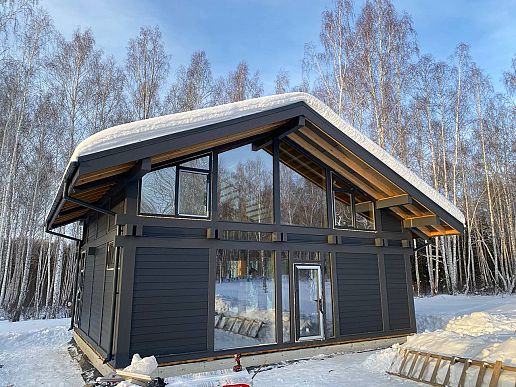 Закончили внешнюю отделку дом Сканди
